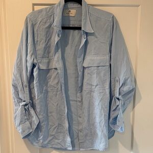 Babaton Light Blue Shirt Jacket